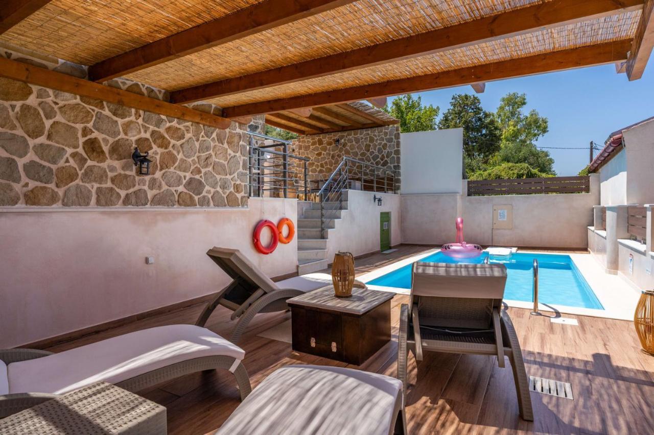 Aggel'S House - Stone House - Private Pool - Courtyard - Countryside Views Villa Kato Episkopi Exterior photo